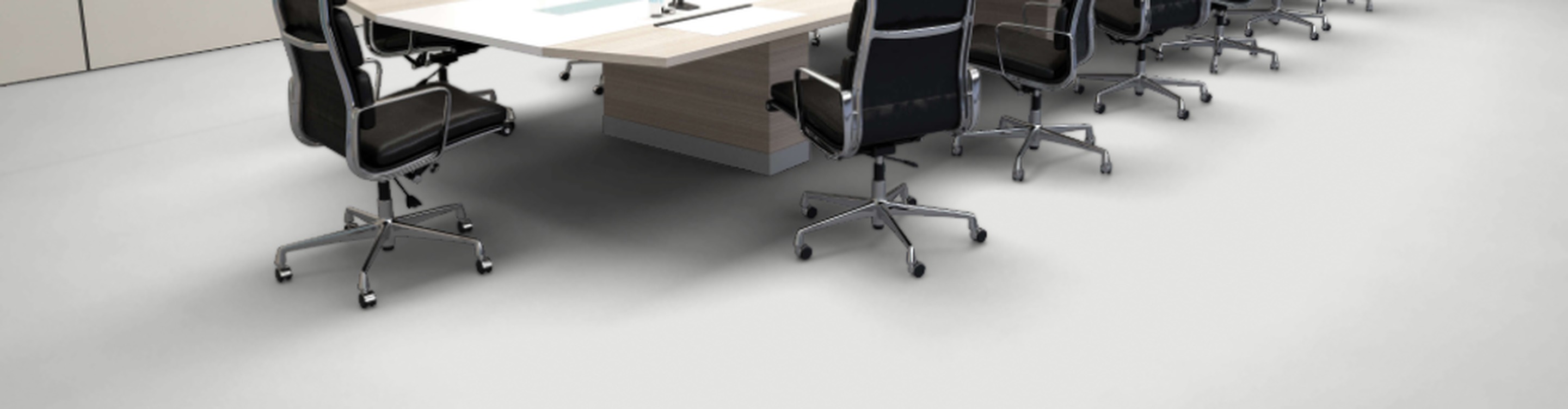 Medella Well PVC-free flooring in a commercial boardroom